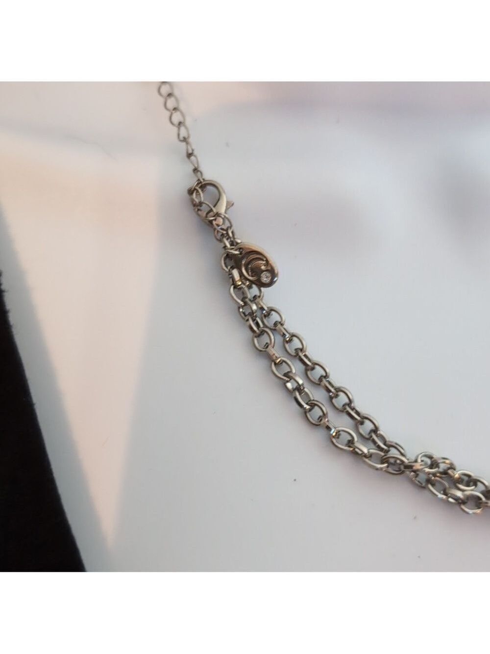 Charming Charlie Black and Silver Statement Necklace - Picture 5 of 6
